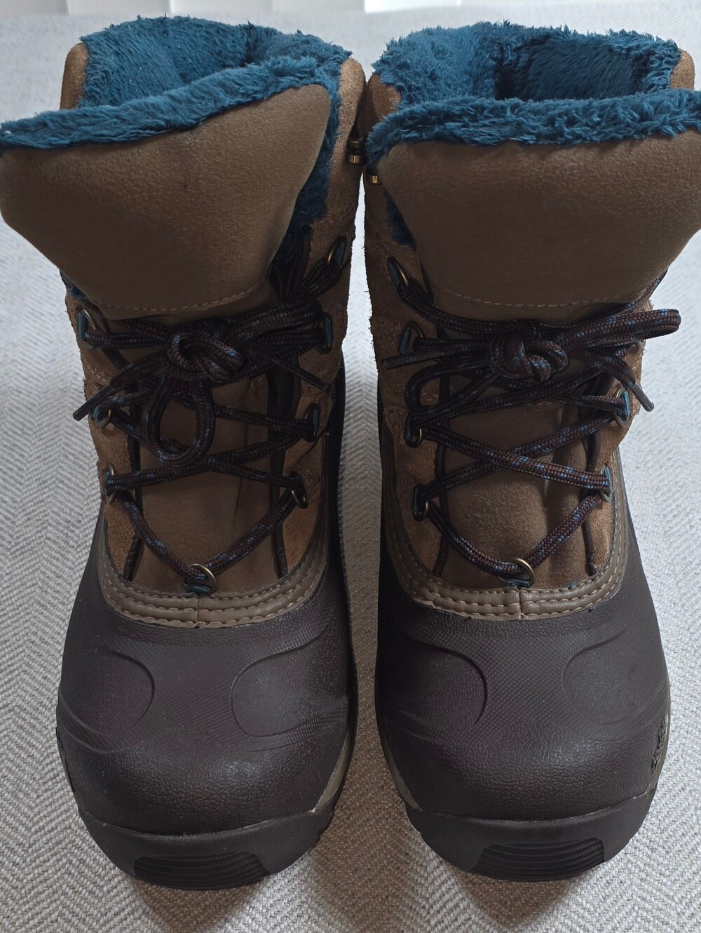 The North Face Heatseeker Shellista II Short Winter Boots Womens 9 Brown Teal 20